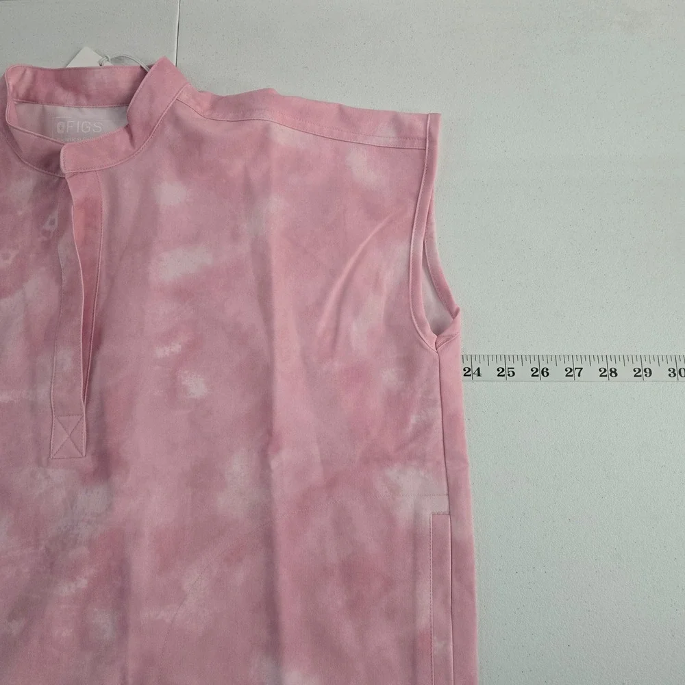 Figs Rafaela Pink tie dye scrub top - Picture 3 of 8